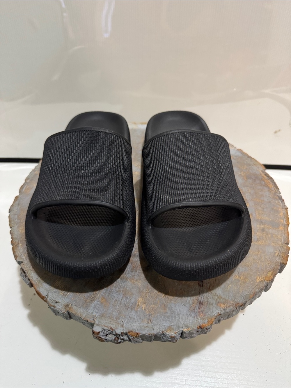 Women’s Black Slide Sandals - Comfortable Everyday Slip-Ons